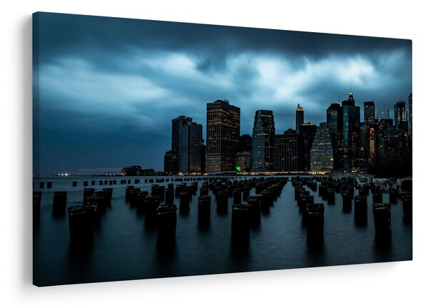 Kép - Kilátás a New York-i felhőkarcolókra (90x60 cm)