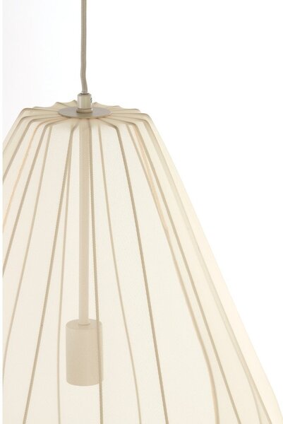 Bézs függőlámpa textil búrával ø 50 cm Itela – Light & Living