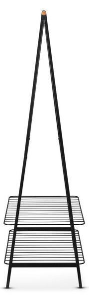 Fekete acél ruhatartó állvány Linn – Brabantia