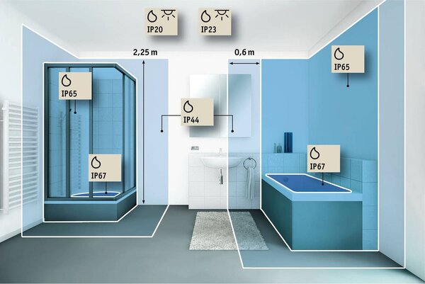 Paulmann HomeSpa Casca LED mennyezeti lámpa, átmérő 30 cm, fehér, dimmelhető, Fehér / opál, Fürdőszoba, fém, Modern