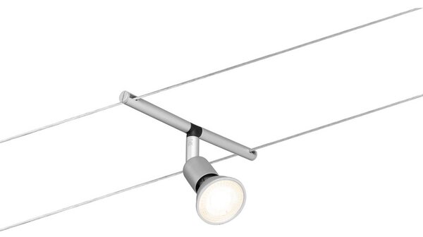 Paulmann Spice Salt LED-kötélrendszer, 5-ágú, 10 m, Alu / szürke / cink, Nappali / Étkező, fém, Modern