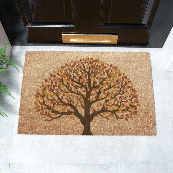 Kókuszrost lábtörlő 40x60 cm Autumnal Tree of Life – Artsy Doormats