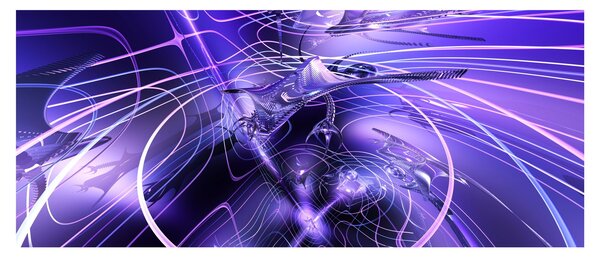 A technikai absztrakció képe (120x50 cm)