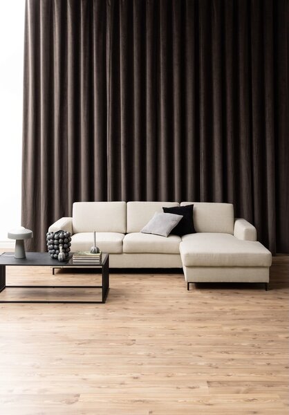 Fekete dohányzóasztal üveg asztallappal 60x120 cm Strington – Actona