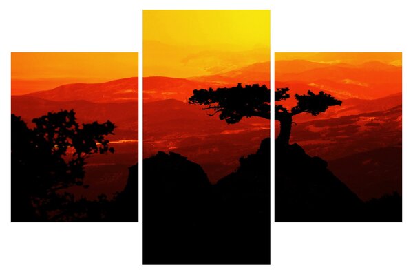 Kép - naplemente (90x60 cm)