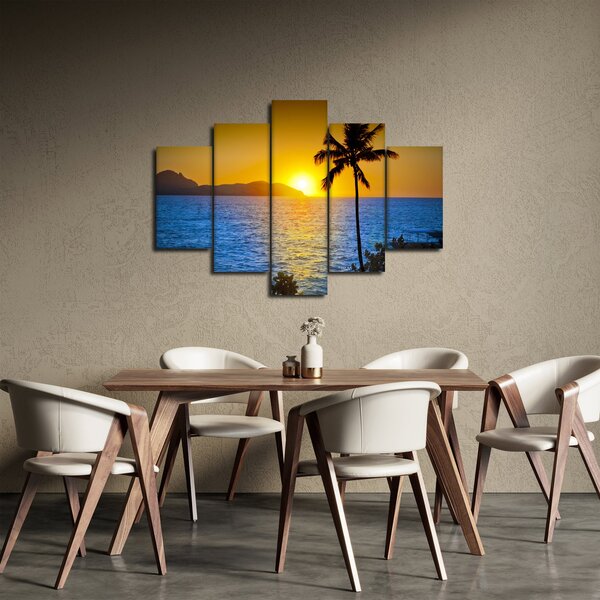 Kép - Naplemente a tenger felett (150x105 cm)