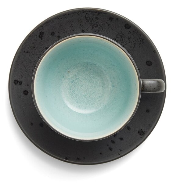 Fekete-sötétkék kerámia csésze szett 4 db-os 240 ml Gastro Black/Mix – Bitz