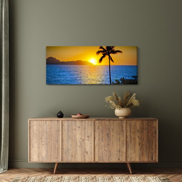 Kép - Naplemente a tenger felett (120x50 cm)
