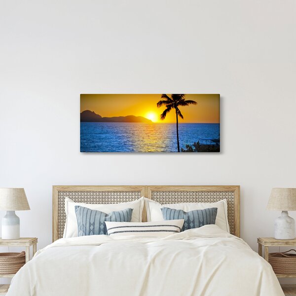 Kép - Naplemente a tenger felett (120x50 cm)