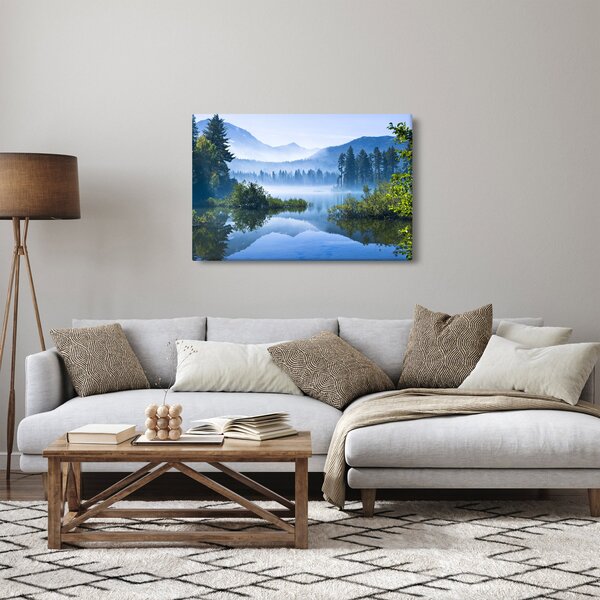 Egy hegyi tó képe (90x60 cm)