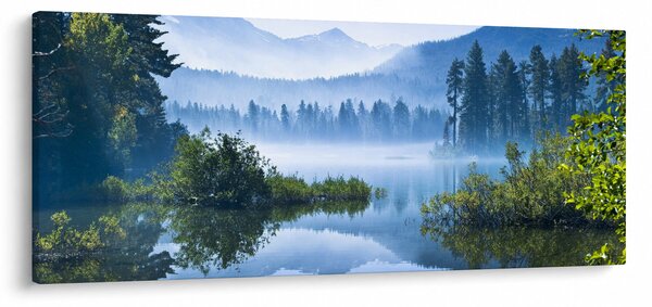 Egy hegyi tó képe (120x50 cm)