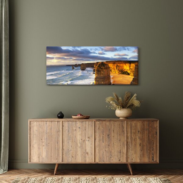 A tengeri sziklák képe (120x50 cm)