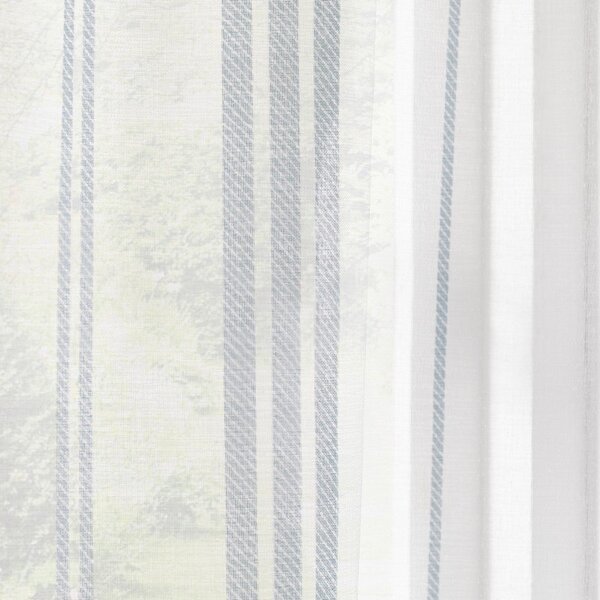 Fehér voile fényáteresztő függöny 140x229 cm Harbour Stripe – Catherine Lansfield