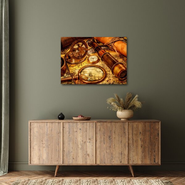 Kép - Tengerészek történelmi segédeszközei (70x50 cm)