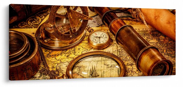 Kép - Tengerészek történelmi segédeszközei (120x50 cm)