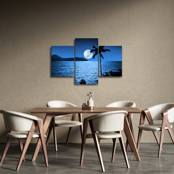 Kép - Hold a tenger felett (90x60 cm)