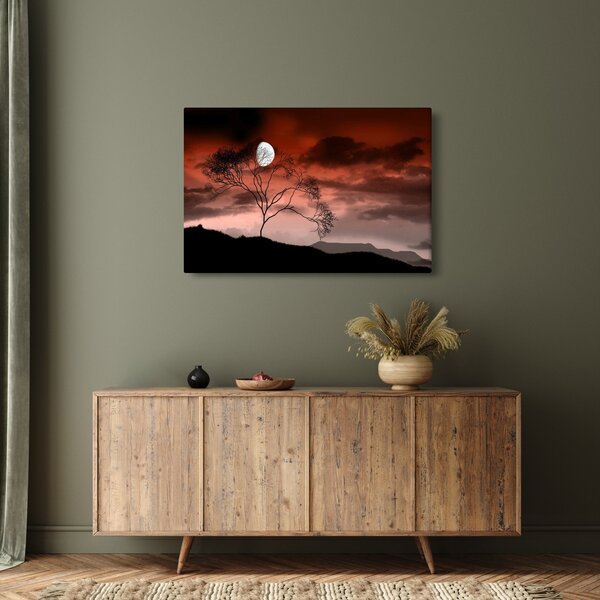 Kép - Hold megvilágítja az éjszakát (90x60 cm)