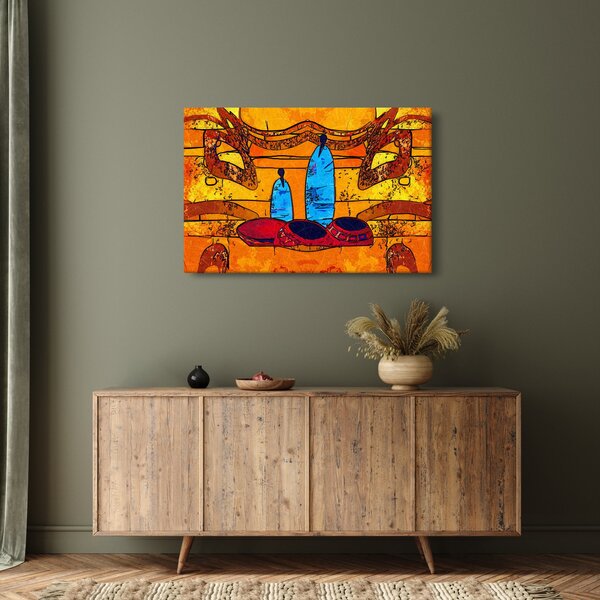 Kép - Ősi festészet (90x60 cm)