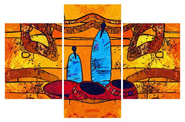 Kép - Ősi festészet (90x60 cm)