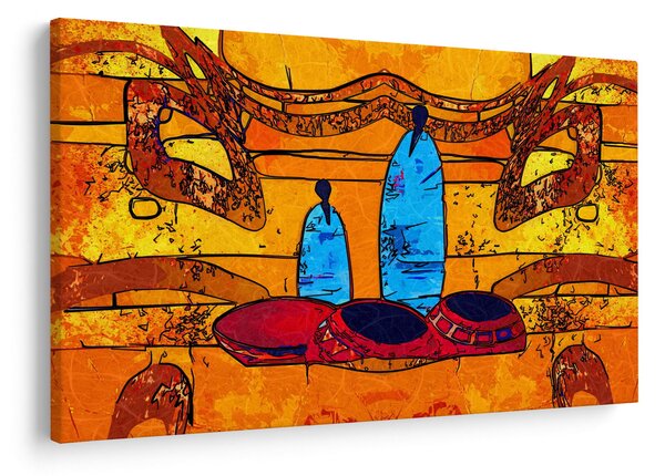Kép - Ősi festészet (90x60 cm)