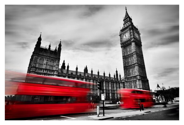 Kép - a Parlament londoni házai (90x60 cm)