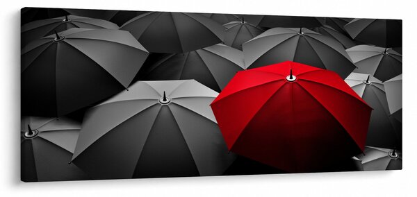 A nyitott napernyők képe (120x50 cm)