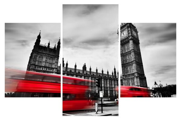 Kép - a Parlament londoni házai (90x60 cm)