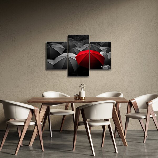 A nyitott napernyők képe (90x60 cm)