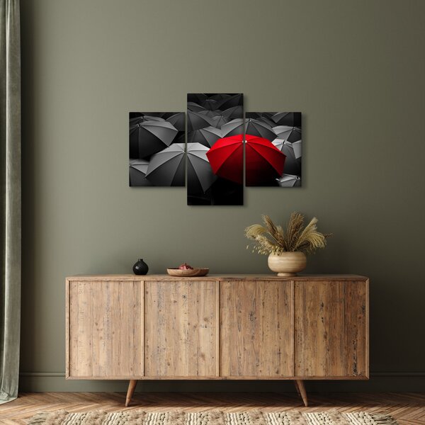 A nyitott napernyők képe (90x60 cm)