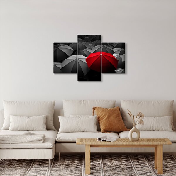 A nyitott napernyők képe (90x60 cm)