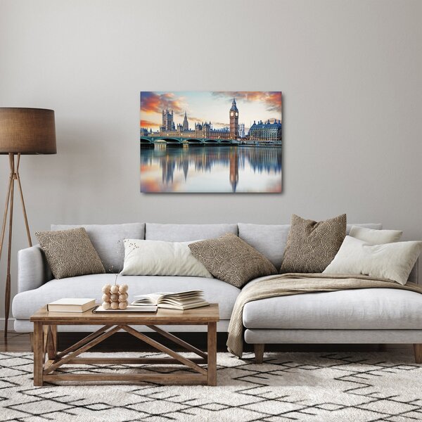 Kép - a Parlament londoni házai (70x50 cm)