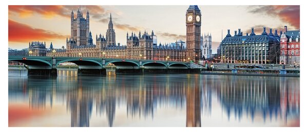 Kép - a Parlament londoni házai (120x50 cm)