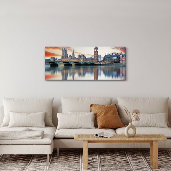 Kép - a Parlament londoni házai (120x50 cm)