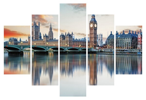Kép - a Parlament londoni házai (150x105 cm)