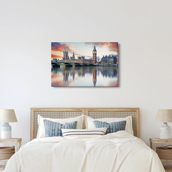 Kép - a Parlament londoni házai (90x60 cm)