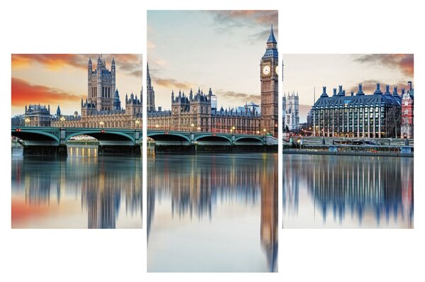 Kép - a Parlament londoni házai (90x60 cm)