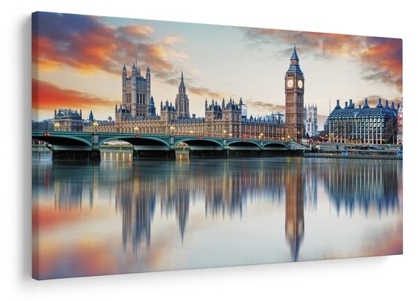 Kép - a Parlament londoni házai (90x60 cm)