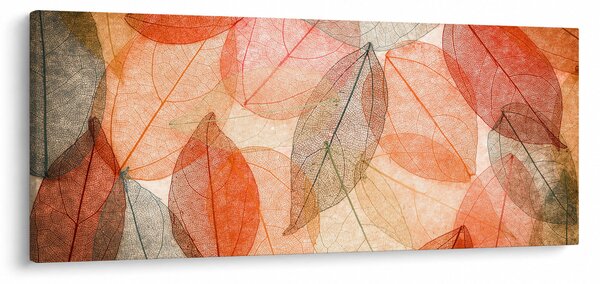 Festett őszi levelek képe (120x50 cm)