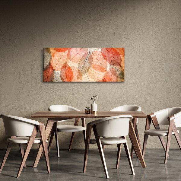 Festett őszi levelek képe (120x50 cm)