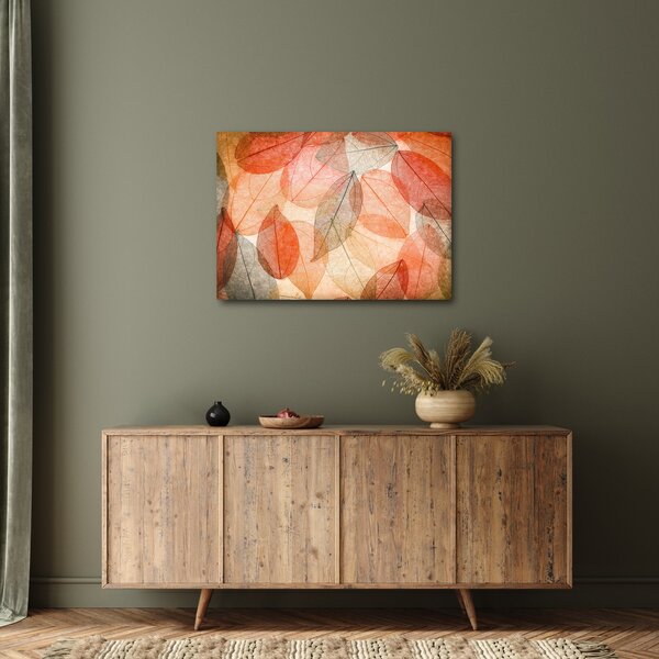 Festett őszi levelek képe (70x50 cm)