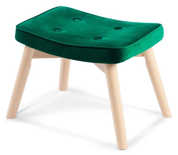 Sofotel Lábzsámoly Norse fotelhez, szövet, 52x38x36,5cm - Sötétzöld
