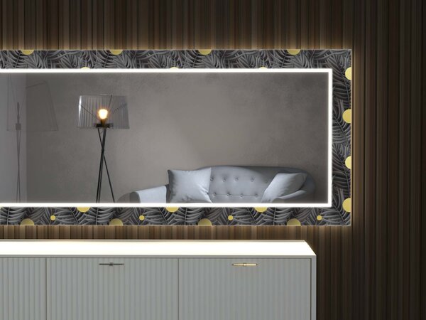LED tükör dekorral D5
