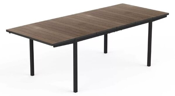 Keter Porto 160–240 kihúzható kerti asztal, walnut / grafit