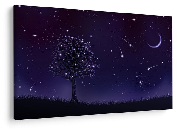 Kép - Illusztrációban fogott éj (90x60 cm)