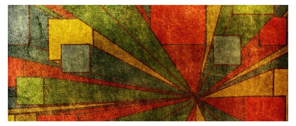 A geometriai absztrakció képe (120x50 cm)