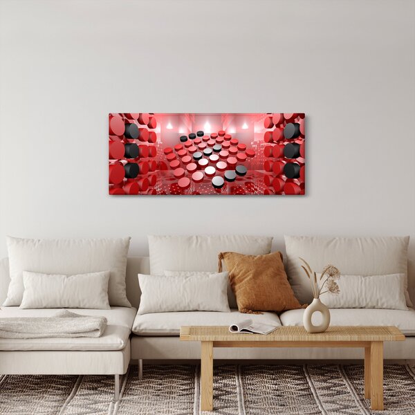 A gomb absztrakció képe (120x50 cm)