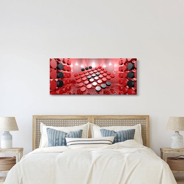 A gomb absztrakció képe (120x50 cm)
