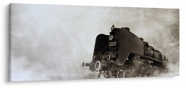 Kép - Vonat a ködben (120x50 cm)