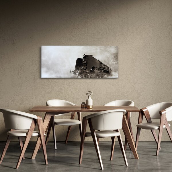 Kép - Vonat a ködben (120x50 cm)