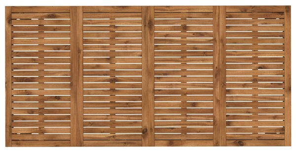 VidaXL Kerti étkezőasztal Természetes és Fekete 147 x 88,5 x 75 cm